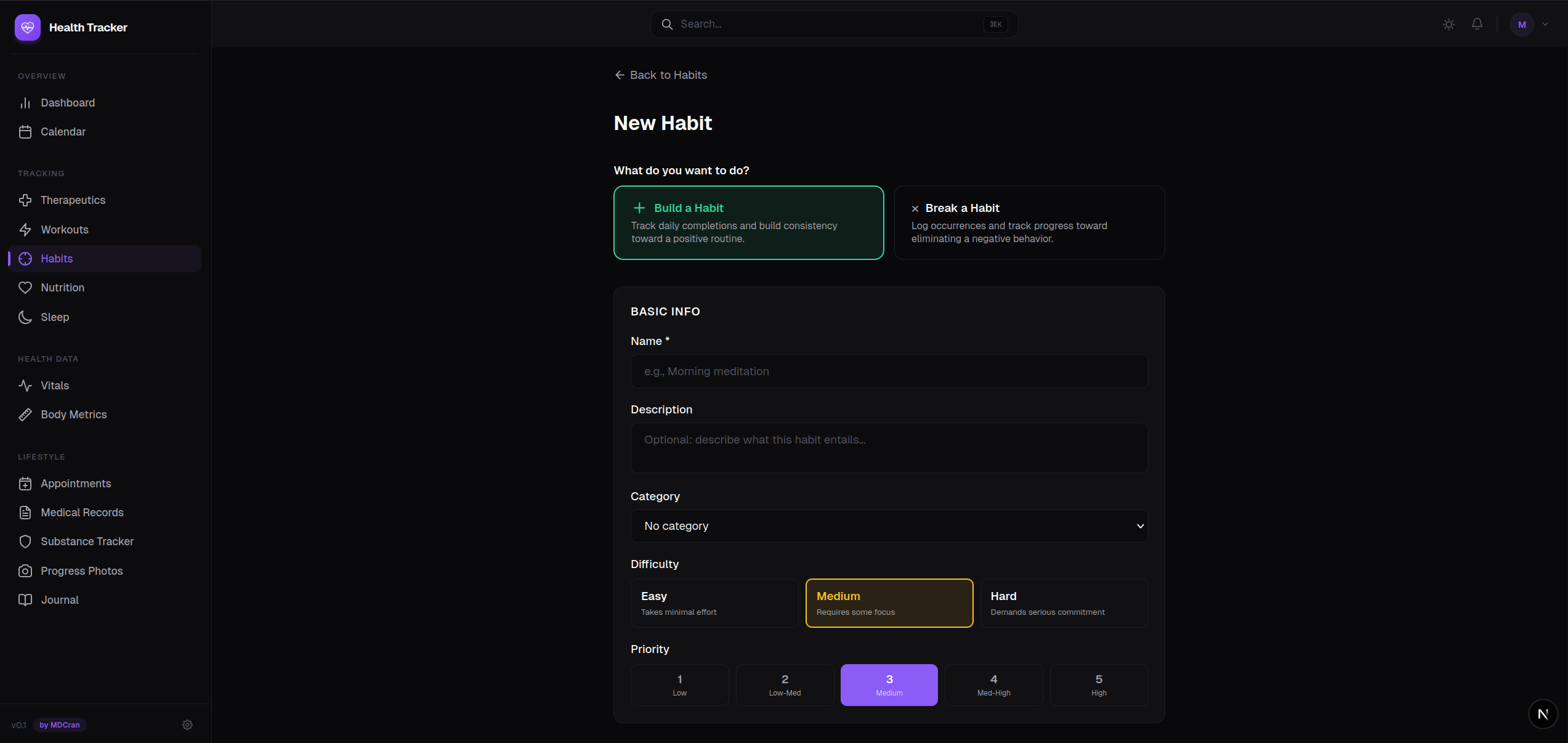 Health Tracker (w/ AI Nutrition) screenshot 3