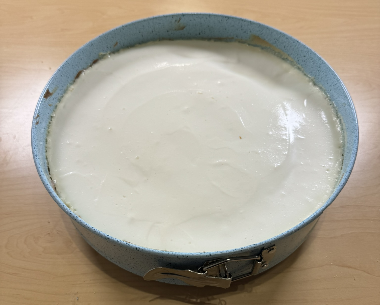 Second layer poured and baked