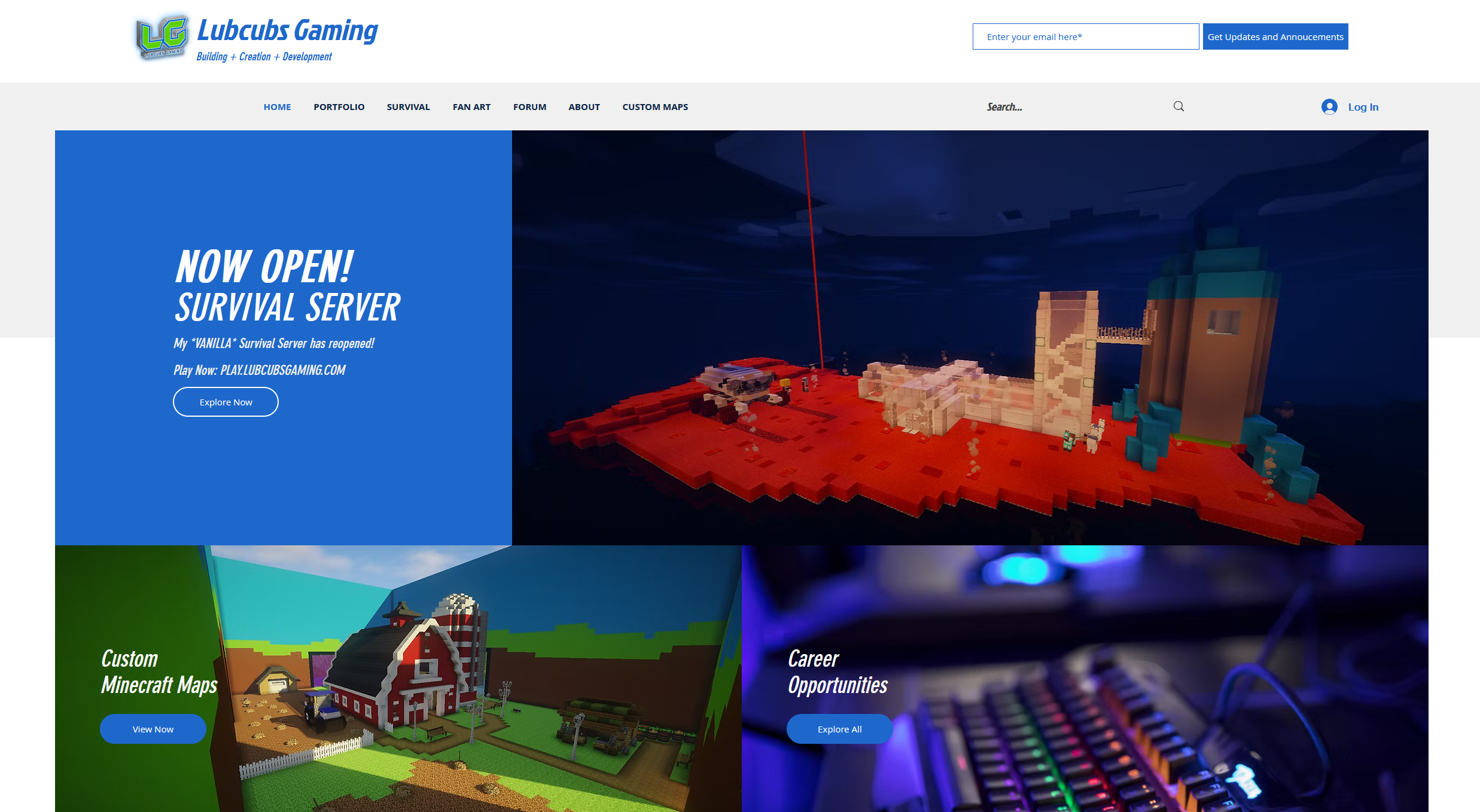 LubCubs Gaming Website